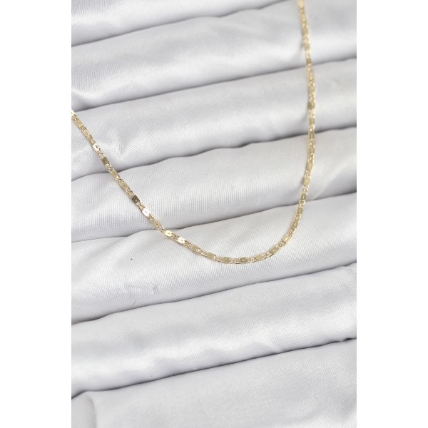 CM 14K Gold Renk Ezme Zincir Model 60 cm Kadın Kolye - TJ-BKO10933