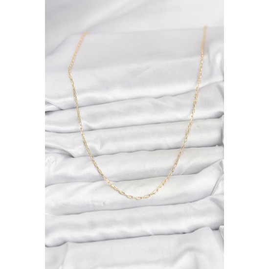 CM 14K Gold Renk Ataç Zincir Model 60 cm Kadın Kolye - TJ-BKO10934