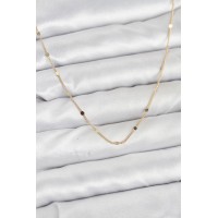 CM 14K Gold Renk Ezme Pul Model 60 cm Kadın Kolye TJ-BKO10935