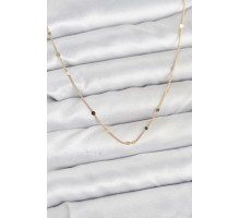 CM 14K Gold Renk Ezme Pul Model 60 cm Kadın Kolye - TJ-BKO10935