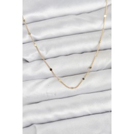 CM 14K Gold Renk Ezme Pul Model 60 cm Kadın Kolye TJ-BKO10935