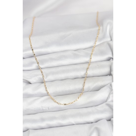 CM 14K Gold Renk Gemici Zincir Model 60 cm Kadın Kolye - TJ-BKO10936