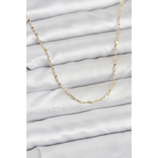 CM 14K Gold Renk Gemici Zincir Model 60 cm Kadın Kolye - TJ-BKO10936