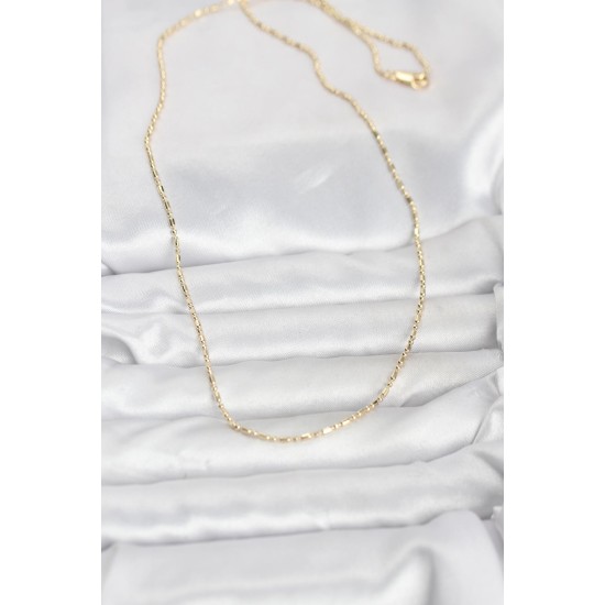 CM 14K Gold Renk Zincirli 60 cm Kadın Kolye - TJ-BKO10938