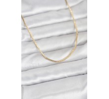 CM 14K Gold Renk Kare Zincirli Model 60 cm Kadın Kolye - TJ-BKO10941