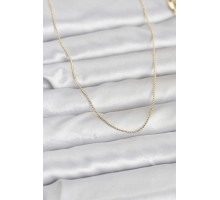 CM 14K Gold Renk İnce Top Zincirli 60 cm Kadın Kolye - TJ-BKO10943