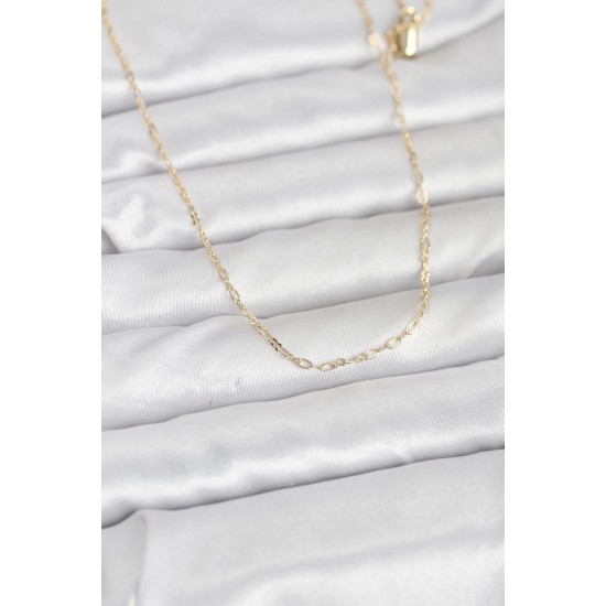 CM 14K Gold Renk 60 cm Zincirli Kadın Kolye - TJ-BKO10944