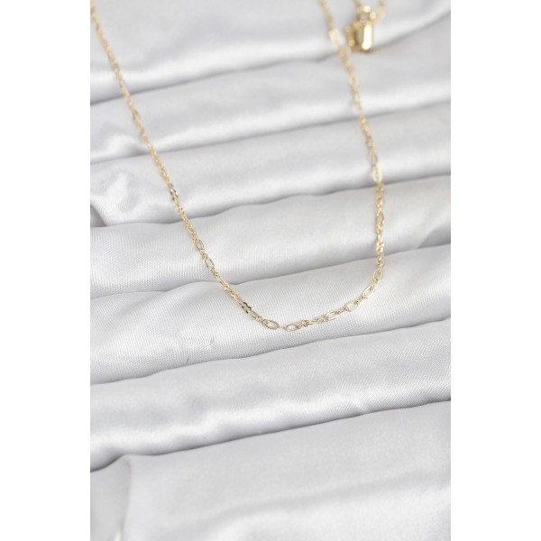 CM 14K Gold Renk 60 cm Zincirli Kadın Kolye - TJ-BKO10944