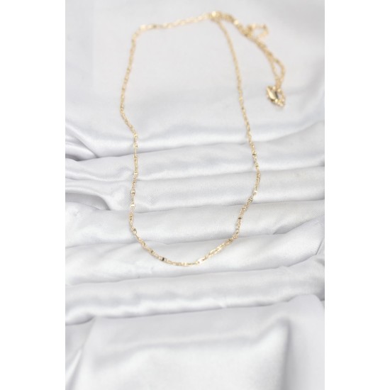 CM 14K Gold Renk Gemici Zincir Model 60 cm Kadın Kolye - TJ-BKO10947