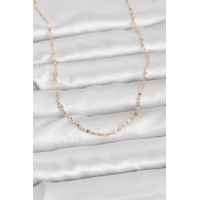 CM 14K Gold Renk Gemici Zincir Model 60 cm Kadın Kolye TJ-BKO10947