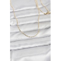 CM 14K Gold Renk Parçalı Topçuk Model 60 cm Kadın Kolye TJ-BKO10948