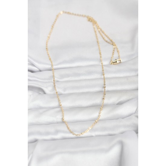 CM 14K Gold Renk Burgu Model 60 cm Kadın Kolye - TJ-BKO10950