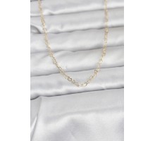 CM 14K Gold Renk Kalp Zincirli 60 cm Kadın Kolye - TJ-BKO10953