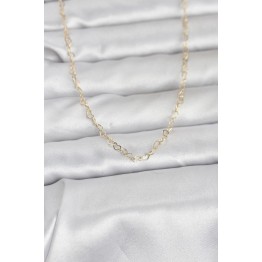 CM 14K Gold Renk Kalp Zincirli 60 cm Kadın Kolye TJ-BKO10953