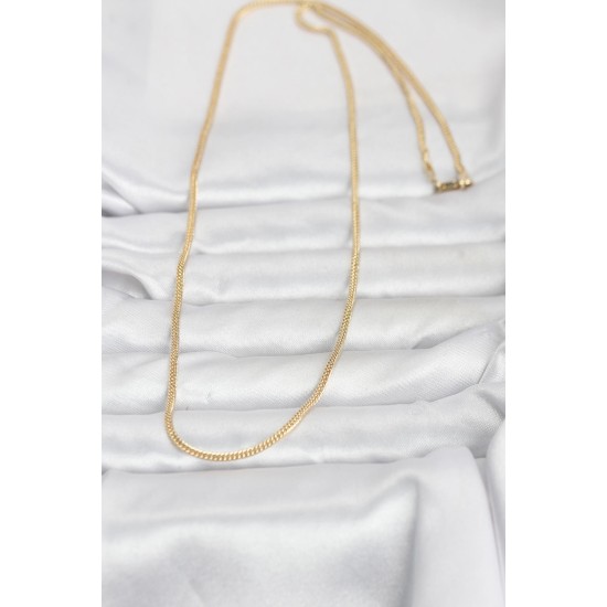 CM 14K Gold Renk Dolgun Zincir Model 60 cm Kadın Kolye - TJ-BKO10954