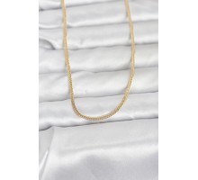 CM 14K Gold Renk Dolgun Zincir Model 60 cm Kadın Kolye - TJ-BKO10954