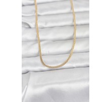 CM 14K Gold Renk Dolgun Zincir Model 60 cm Kadın Kolye - TJ-BKO10954