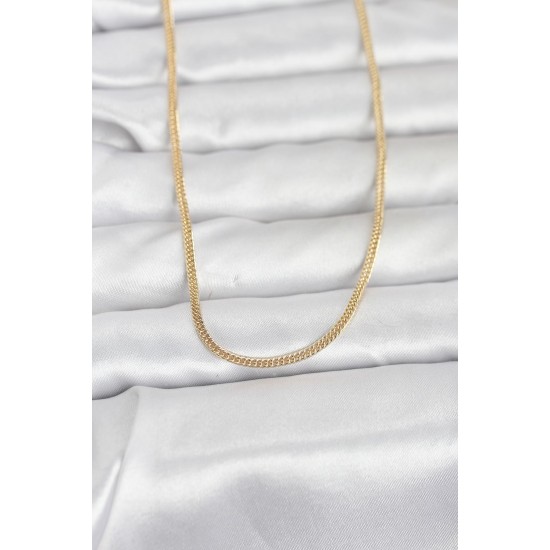 CM 14K Gold Renk Dolgun Zincir Model 60 cm Kadın Kolye - TJ-BKO10954