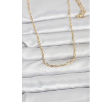CM 14K Gold Renk Burgu Zincirli 60 cm Kadın Kolye - TJ-BKO10955
