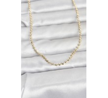 CM 14K Gold Renk Top Zincirli Model 60 cm Kadın Kolye - TJ-BKO10958