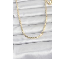 CM 14K Gold Renk Burgu Model Zincirli 60 cm Kadın Kolye - TJ-BKO10959