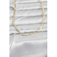 CM 14K Gold Renk Kuşgözü Zincir Model 60 cm Kadın Kolye TJ-BKO10962