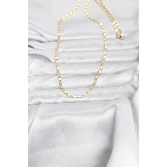 CM 14K Gold Renk Ezme Zincir 60 cm Kadın Kolye - TJ-BKO10964