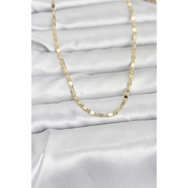 CM 14K Gold Renk Ezme Zincir 60 cm Kadın Kolye - TJ-BKO10964