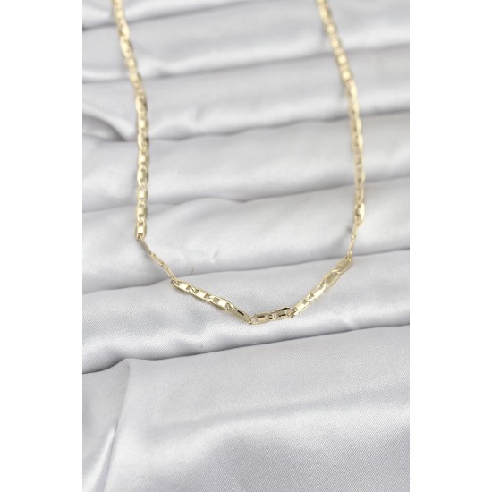 CM 14K Gold Renk Gemici Zincir Model 60 cm Kadın Kolye - TJ-BKO10968