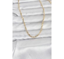 CM 14K Gold Renk Burgu Yassı Model 60 cm Kadın Kolye - TJ-BKO10972