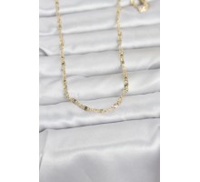 CM 14K Gold Renk Lazerli Gemici Zincir Model 60 cm Kadın Kolye - TJ-BKO10974