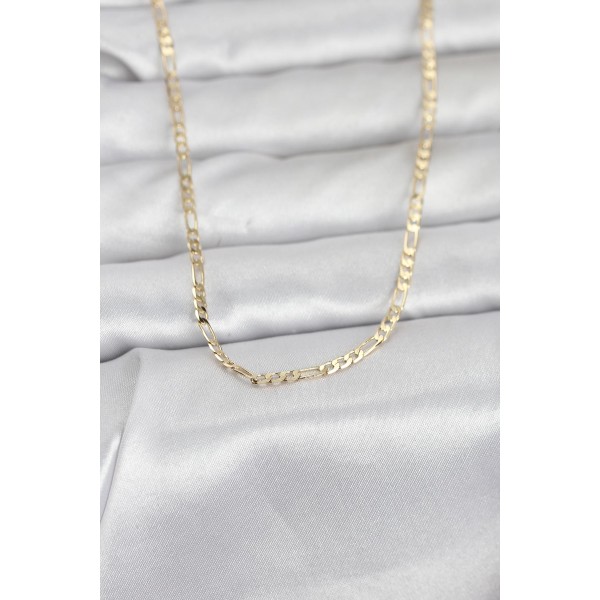 CM 14K Gold Renk İnce Kuşgözü Zincir Model 60 cm Kadın Kolye - TJ-BKO10978