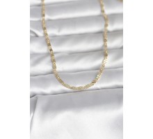 CM 14K Gold Renk Çizgi Lazer Model 60 cm Kadın Kolye - TJ-BKO10982