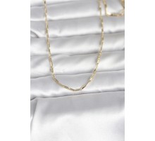 CM 14K Gold Renk İnce Ataç Zincir Model 60 cm Kadın Kolye - TJ-BKO10983