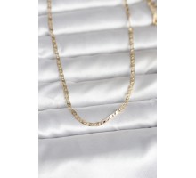 CM 14K Gold Renk Yassı Zincir Model 60 cm Kadın Kolye - TJ-BKO10984