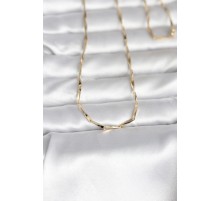 CM 14K Gold Renk Kesme Çubuk Zincirli Model 60 cm Kadın Kolye - TJ-BKO10988