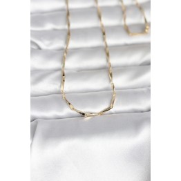 CM 14K Gold Renk Kesme Çubuk Zincirli Model 60 cm Kadın Kolye TJ-BKO10988