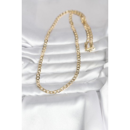 CM 14K Gold Renk Kalın Zincir Model 60 cm Kadın Kolye - TJ-BKO10991