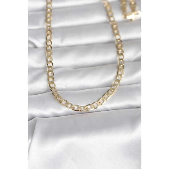 CM 14K Gold Renk Kalın Zincir Model 60 cm Kadın Kolye - TJ-BKO10991