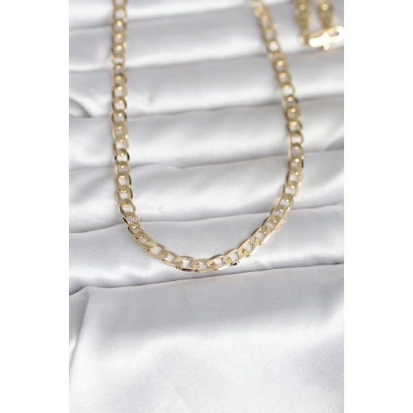 CM 14K Gold Renk Kalın Zincir Model 60 cm Kadın Kolye - TJ-BKO10991