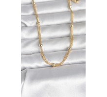 CM 14K Gold Renk Topçuk Model 60 cm Kadın Kolye - TJ-BKO10992