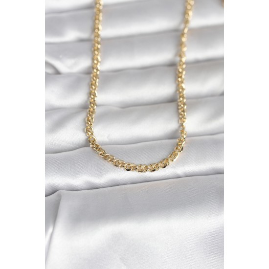 CM 14K Gold Renk Zincir Model 60 cm Kadın Kolye - TJ-BKO10993