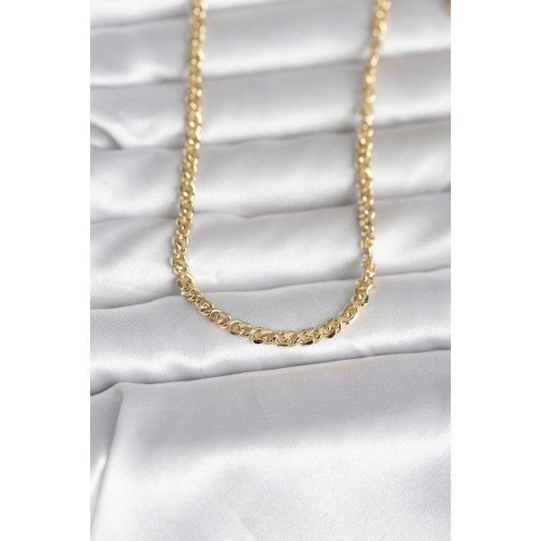CM 14K Gold Renk Zincir Model 60 cm Kadın Kolye - TJ-BKO10993
