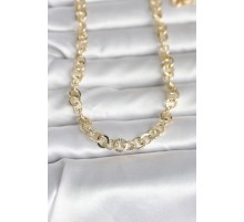 CM 14K Gold Renk Kalın Halka Zincirli 60 cm Kadın Kolye - TJ-BKO10999