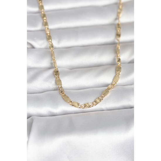 CM 14K Gold Renk Lazer Model 45 cm Kadın Kolye - TJ-BKO11003