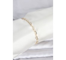 CM 14K Gold Renk Kalpli Zincir Model Kadın Bileklik - TJ-BB8278