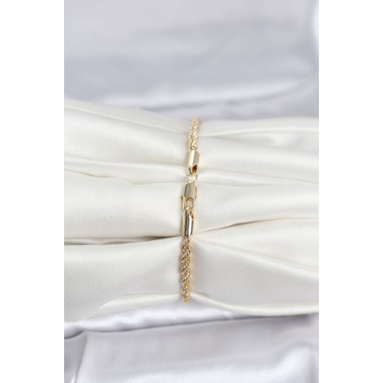 CM 14K Gold Renk Burgu Model Kadın Bileklik - TJ-BB8279