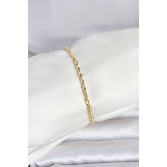 CM 14K Gold Renk Burgu Model Kadın Bileklik - TJ-BB8279