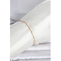 CM 14K Gold Renk Ezme Burgu Zincir Model Kadın Bileklik TJ-BB8280