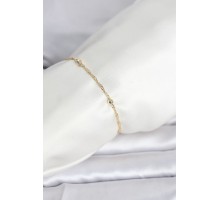 CM 14K Gold Renk Burgu Topçuk Model Kadın Bileklik - TJ-BB8281